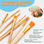 Acrylic Paint Set for Kids, Art Painting Supplies Kit with 12 Paints, 5 Canvas Panels, 8 Brushes, Table Easel, Etc, Premium Paint Set for Students, Artists and Beginner. - Image 4